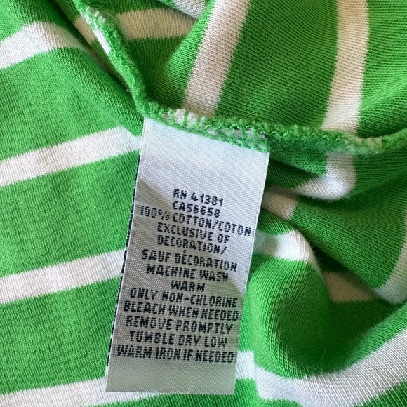 Polo Ralph Lauren Men’s 2XL Big Green White Striped Polo Shirt - Picture 4 of 6